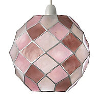 Colours Maringa Pink Diamond Light shade (D)22.5cm