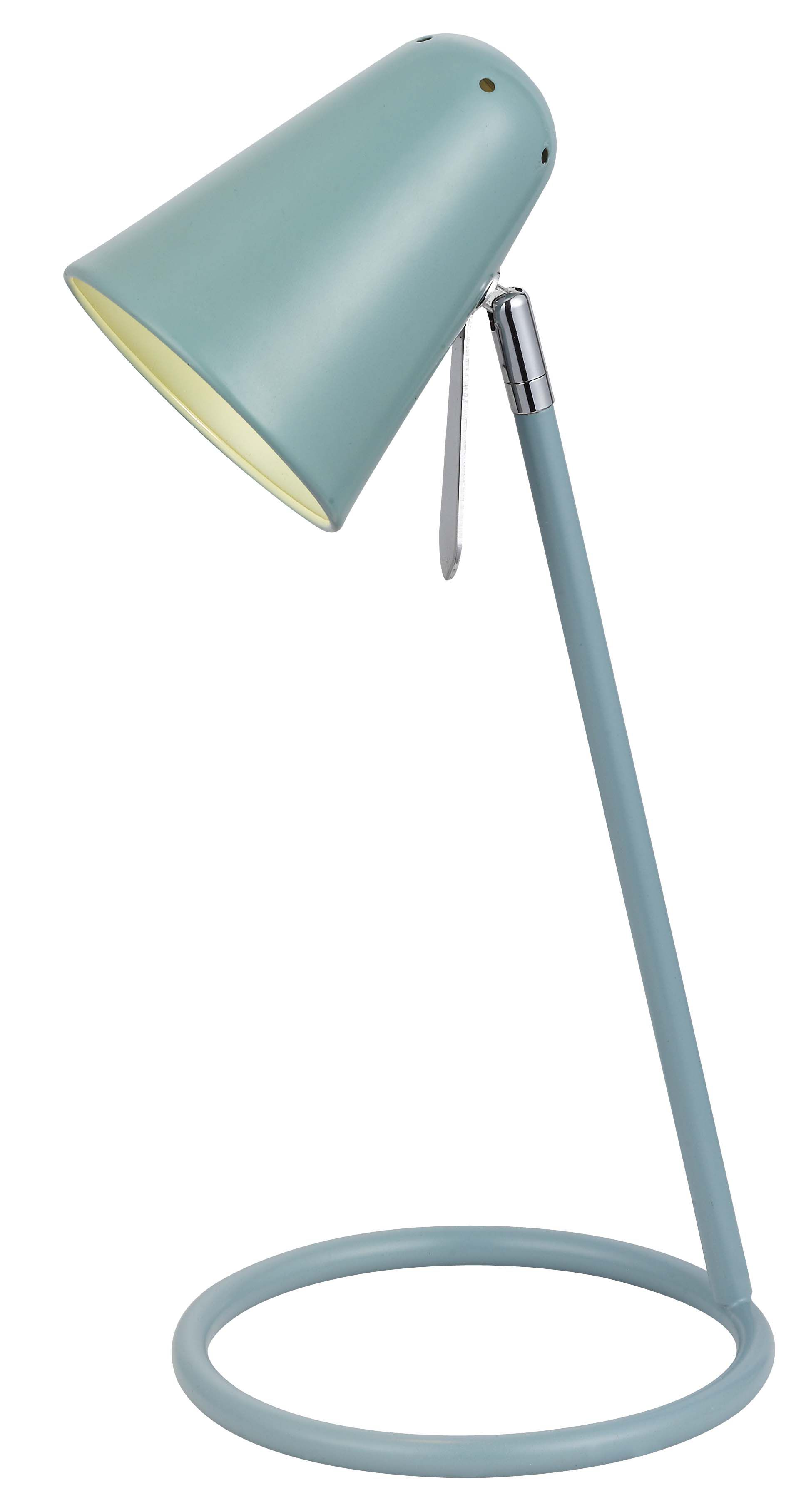 Colours Markham Matt Blue Table lamp