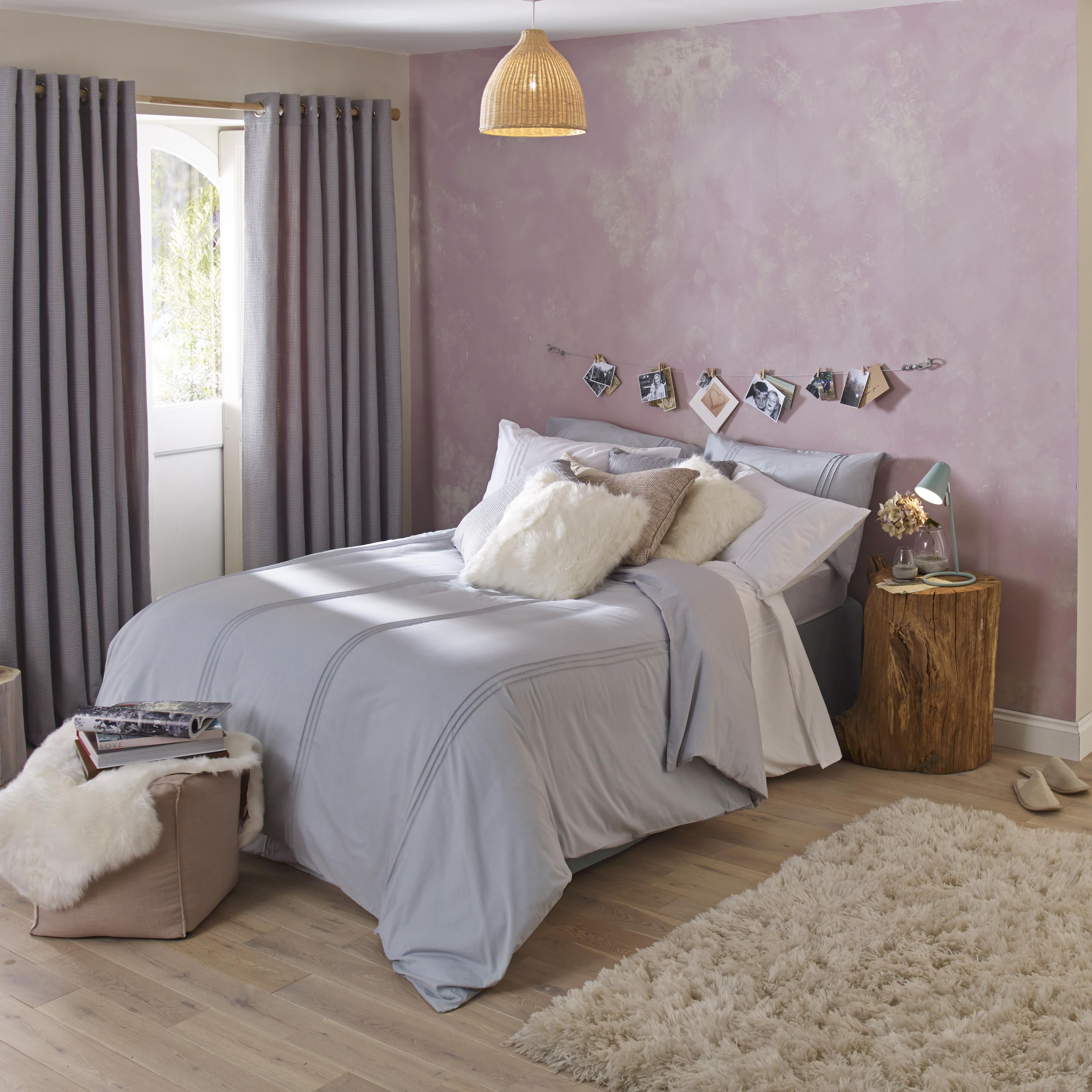 Colours Markham Matt Blue Table lamp