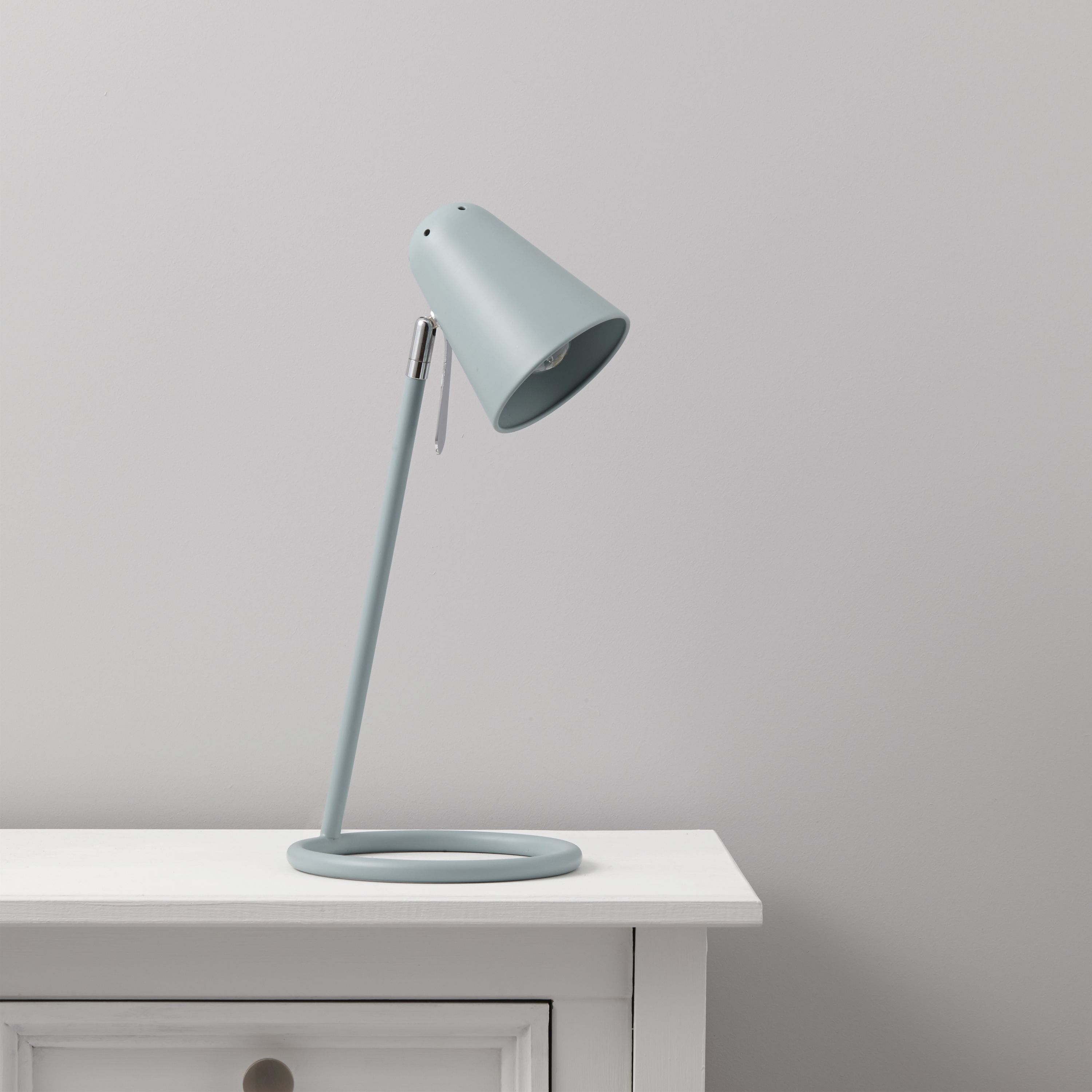 Colours Markham Matt Blue Table lamp