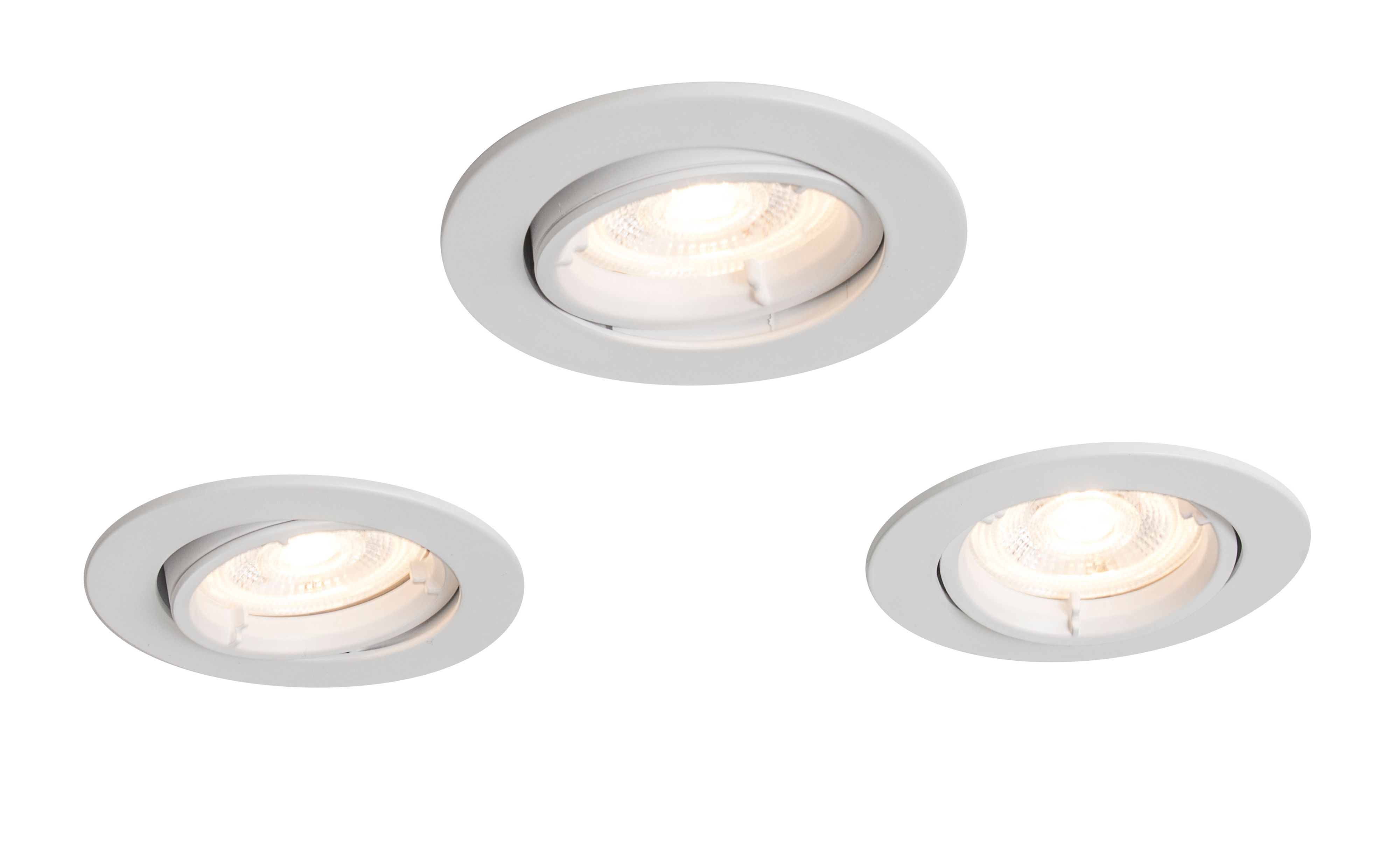 Colours Matt White Adjustable LED 
