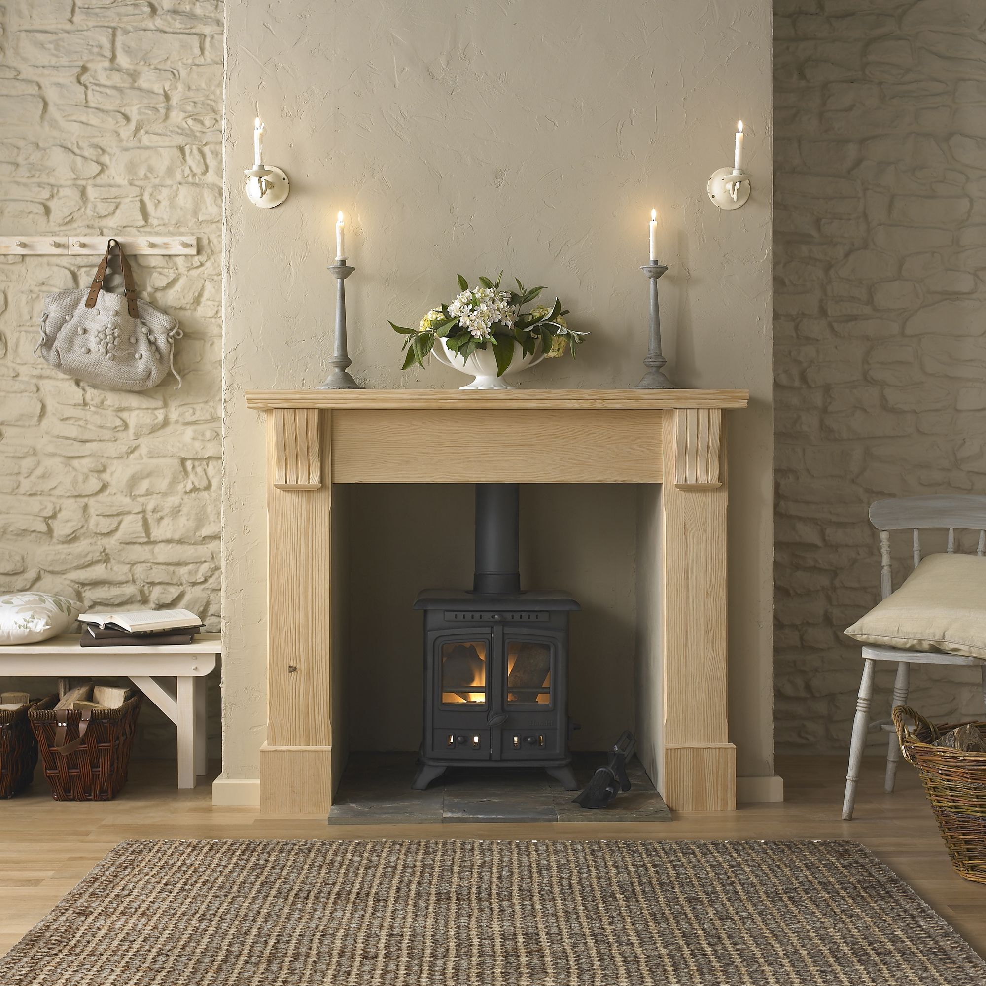 Colours Maxie Natural Plain Large Rug, (L)230cm x (W)160cm