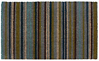 Colours Melia Multicolour Striped Door mat, 45cm x 75cm