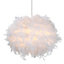 Colours Melito White Feather ball Light shade (D)40cm