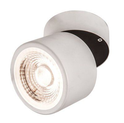 Colours Menas White Adjustable LED Warm white Downlight 12W IP20