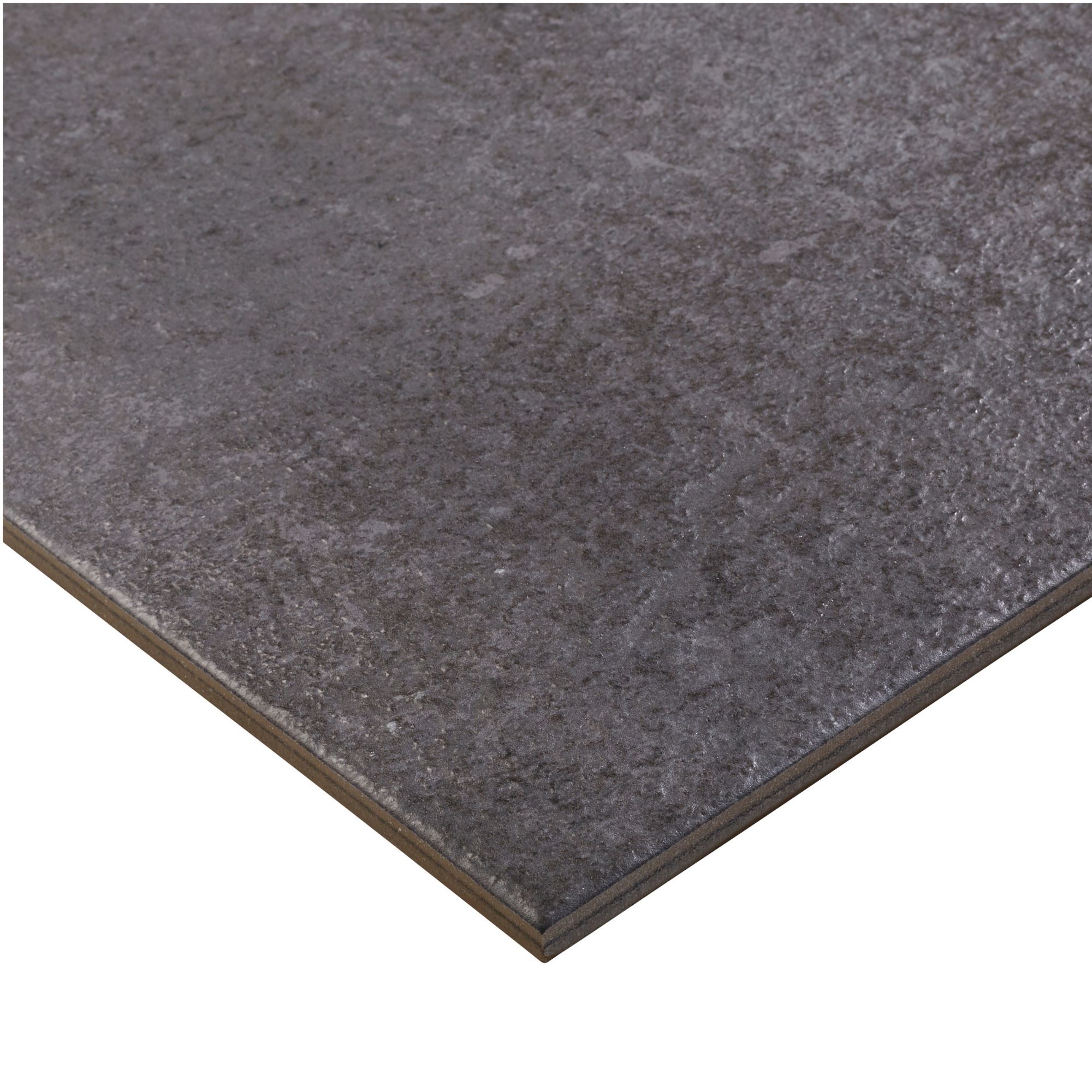 Colours Metal ID Anthracite Matt Flat Concrete effect Textured Porcelain Indoor Wall & floor Tile - 3