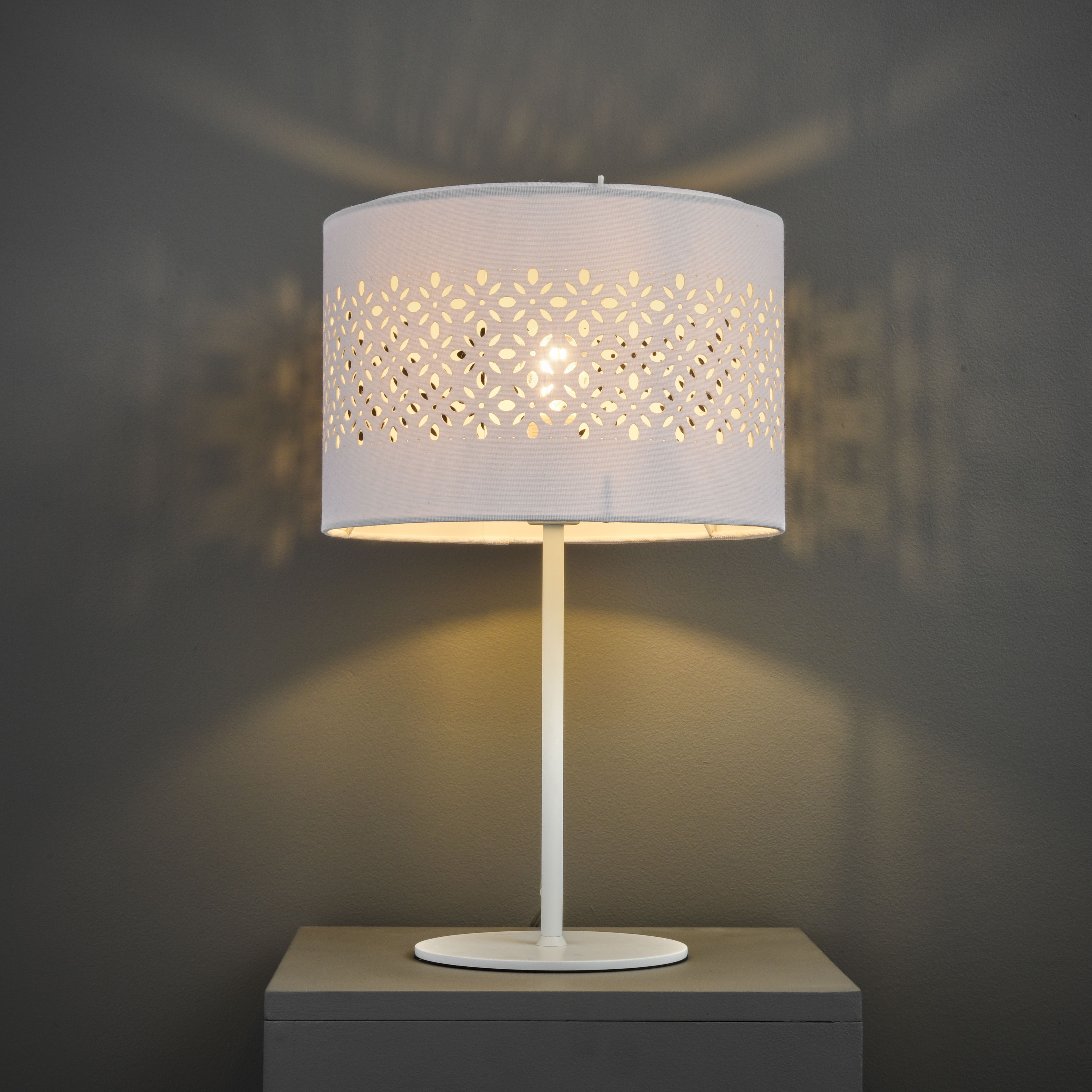 Colours Michaela Matt White Table lamp