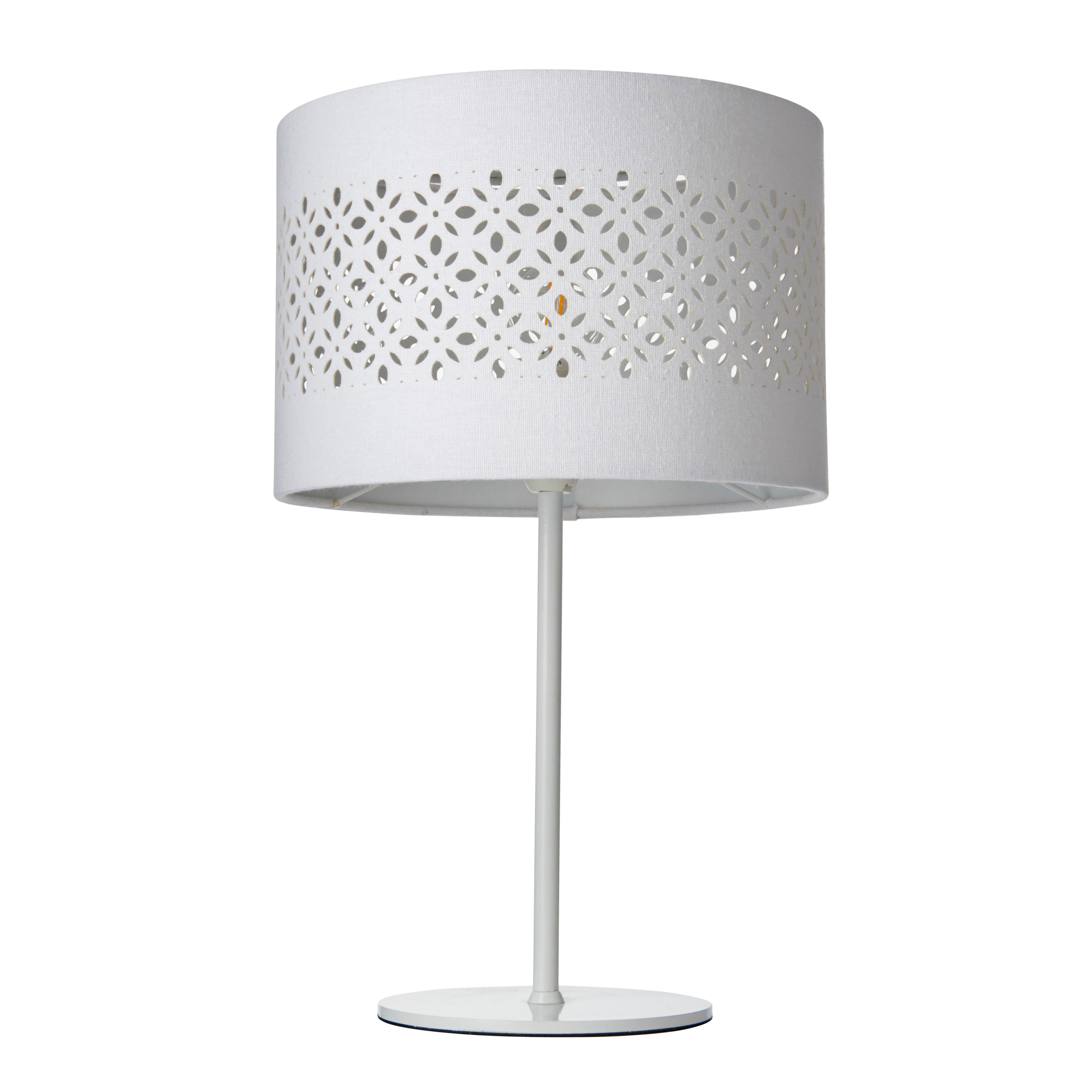 Colours Michaela Matt White Table lamp