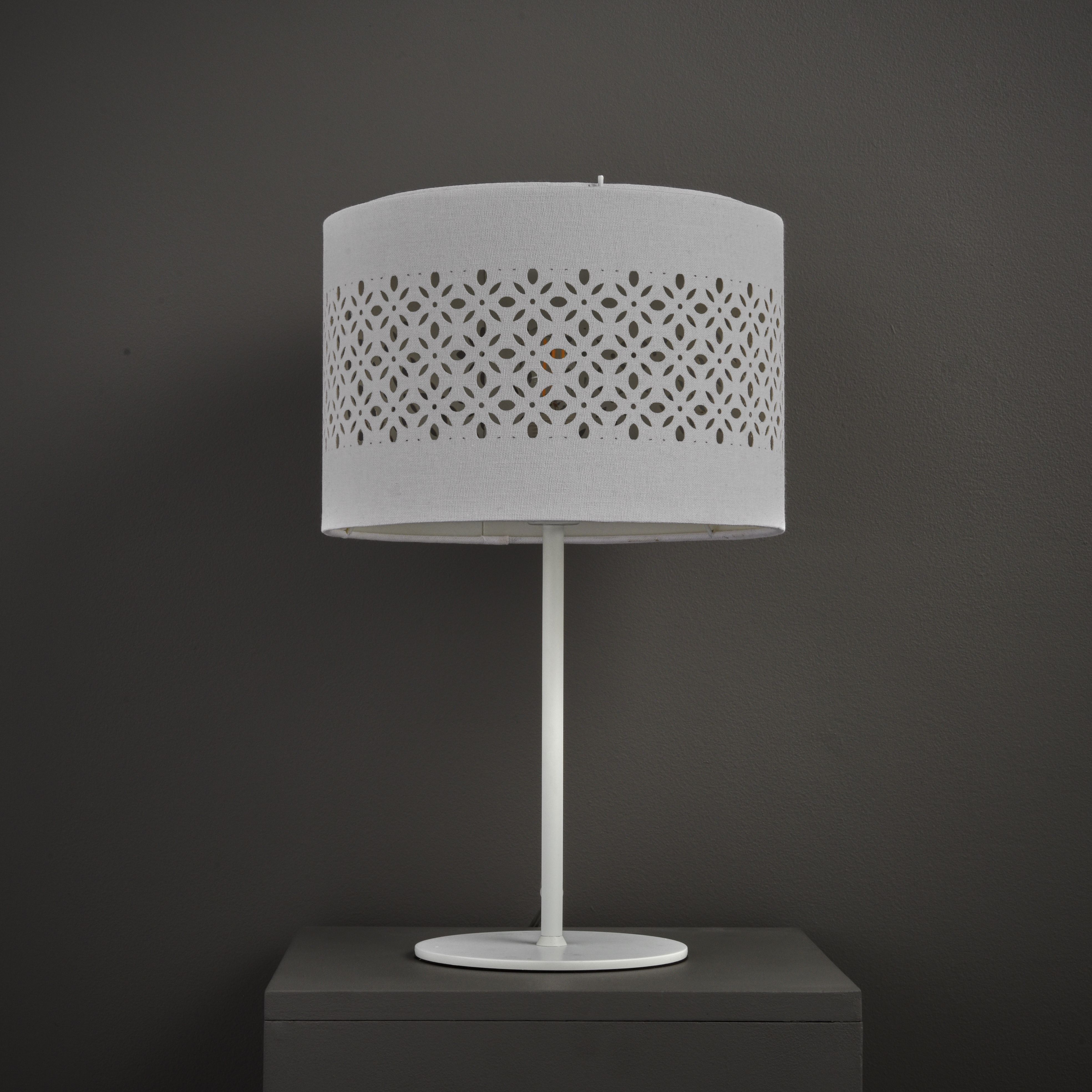 Colours Michaela Matt White Table lamp