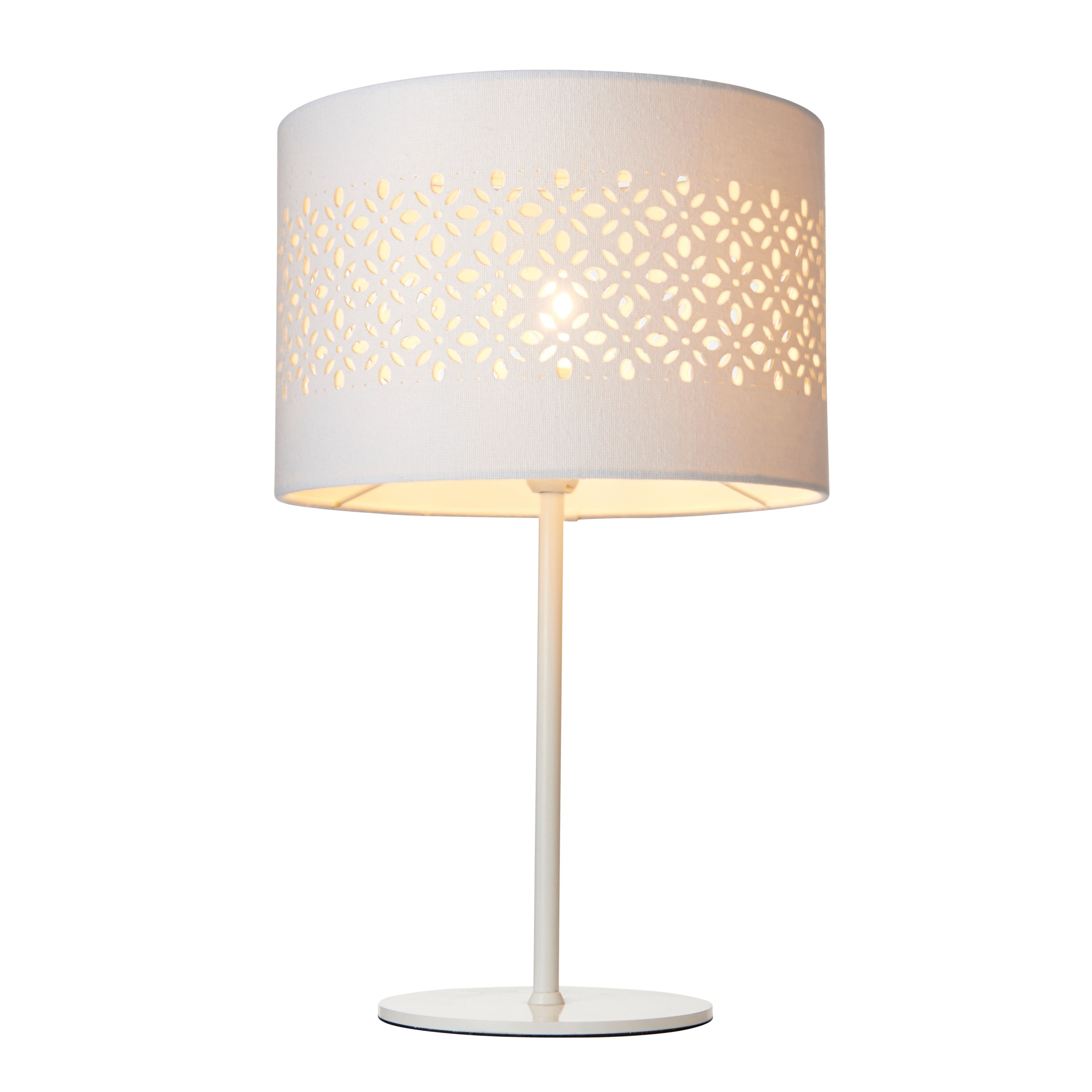 Colours Michaela Matt White Table lamp