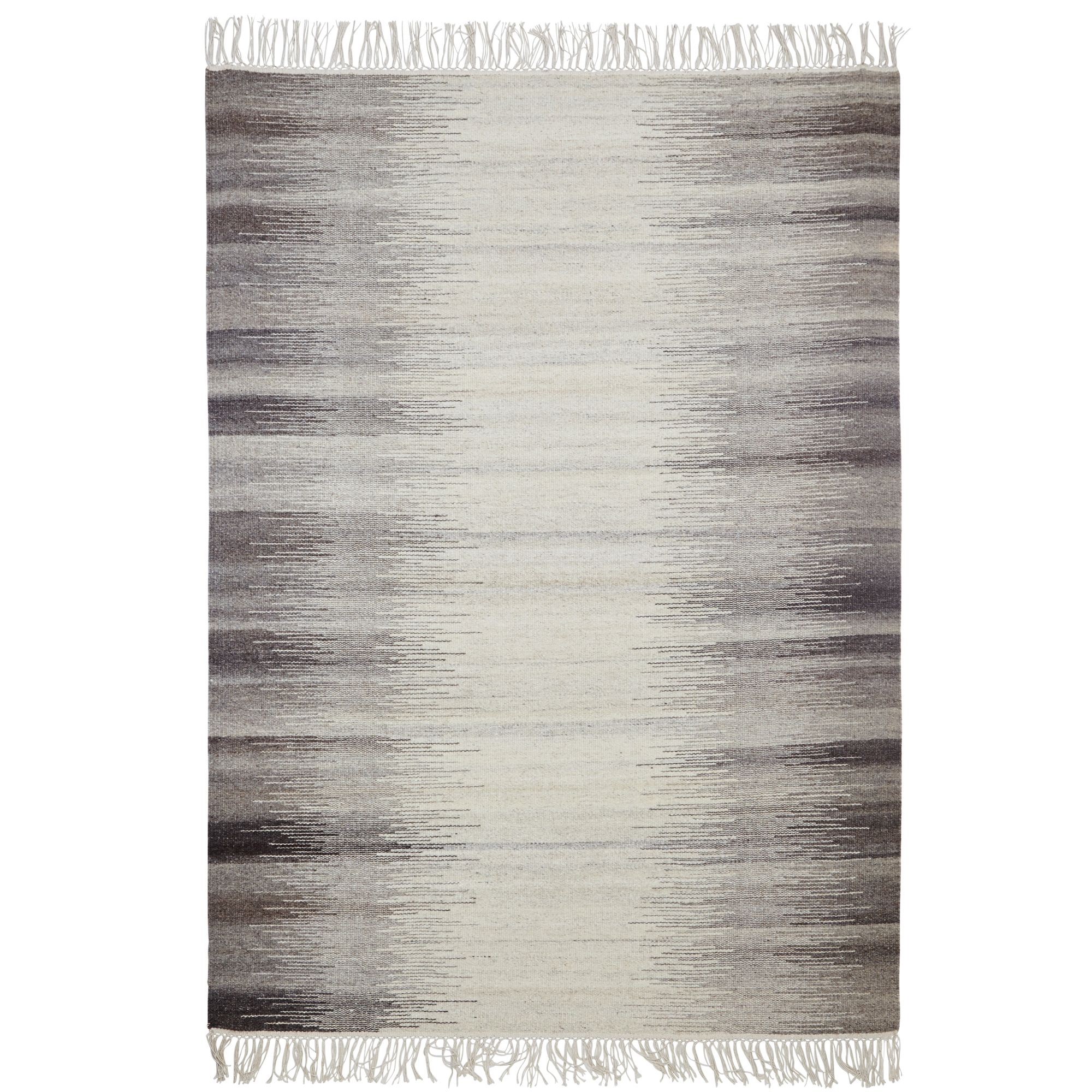 Colours Mindy Striped Grey Rug (L)2.3m (W)1.6m DIY at B&Q
