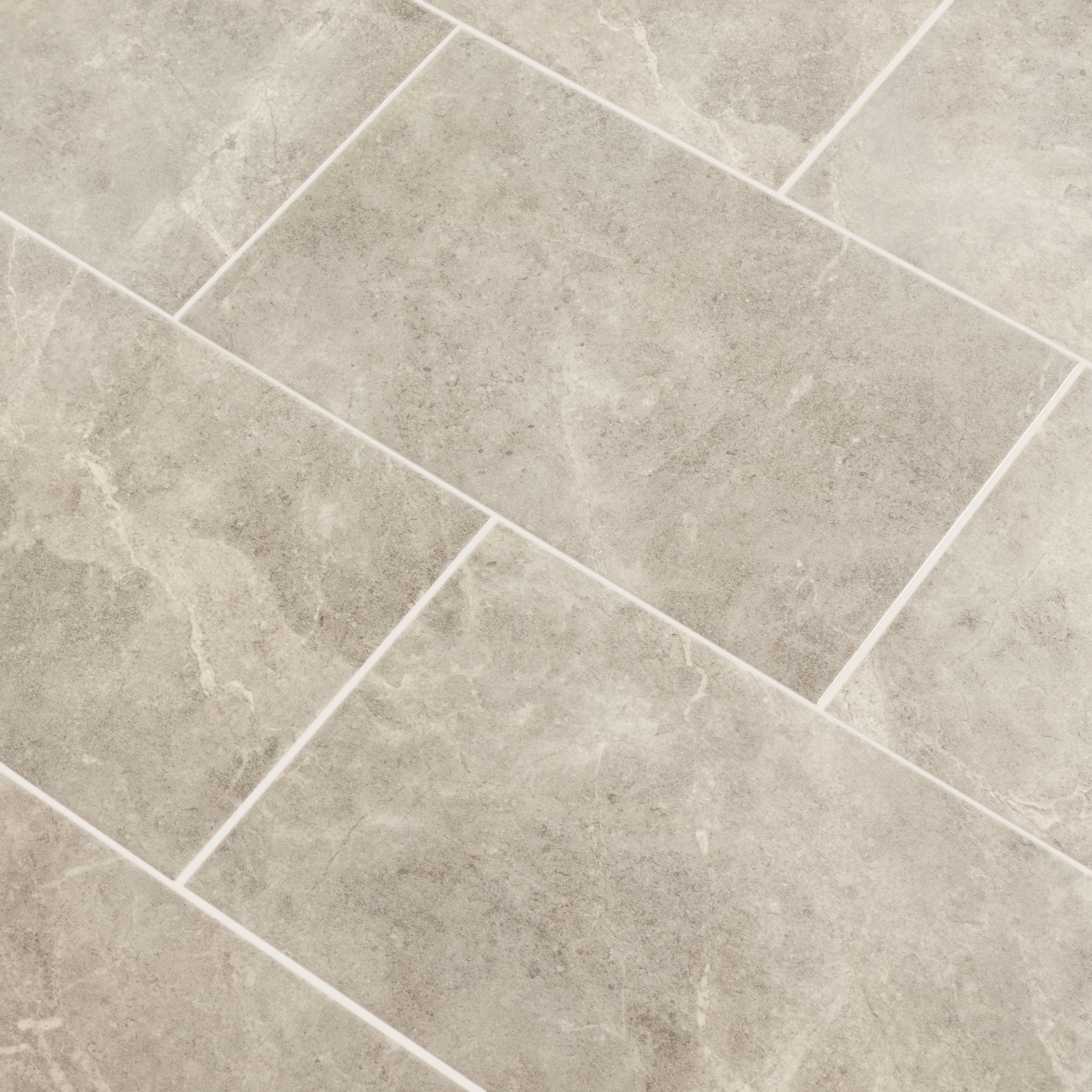 Colours Minerva Charcoal Gloss Marble effect Ceramic Indoor Wall Tile