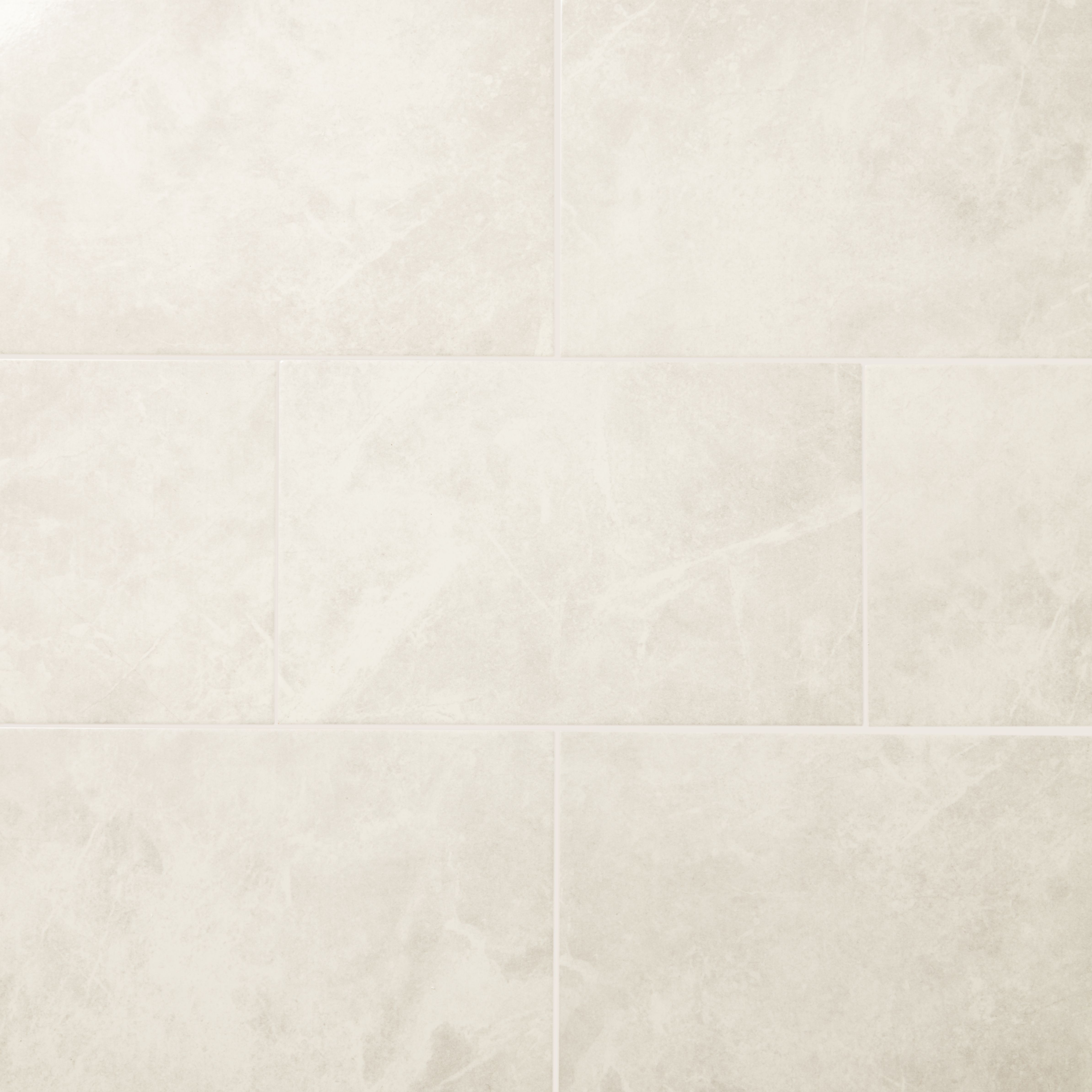 Colours Minerva Silver Gloss Marble effect Ceramic Indoor Wall Tile