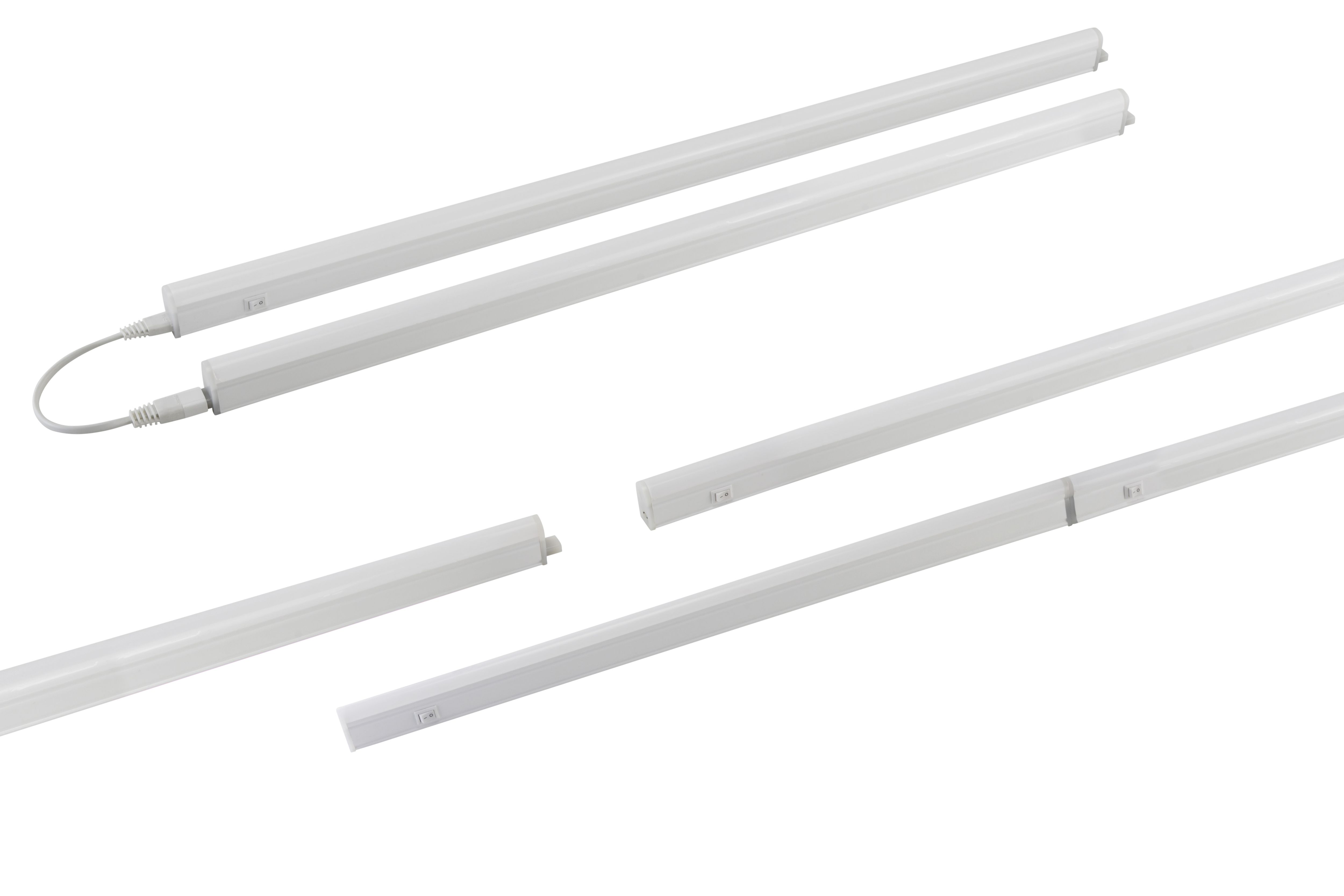 Colours Minidoka White Mains-powered LED Neutral white Under cabinet light IP20 (L)912mm (W)24mm