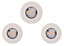 Colours Minos White Non-adjustable Neutral white Downlight 4.5W IP44 of 1