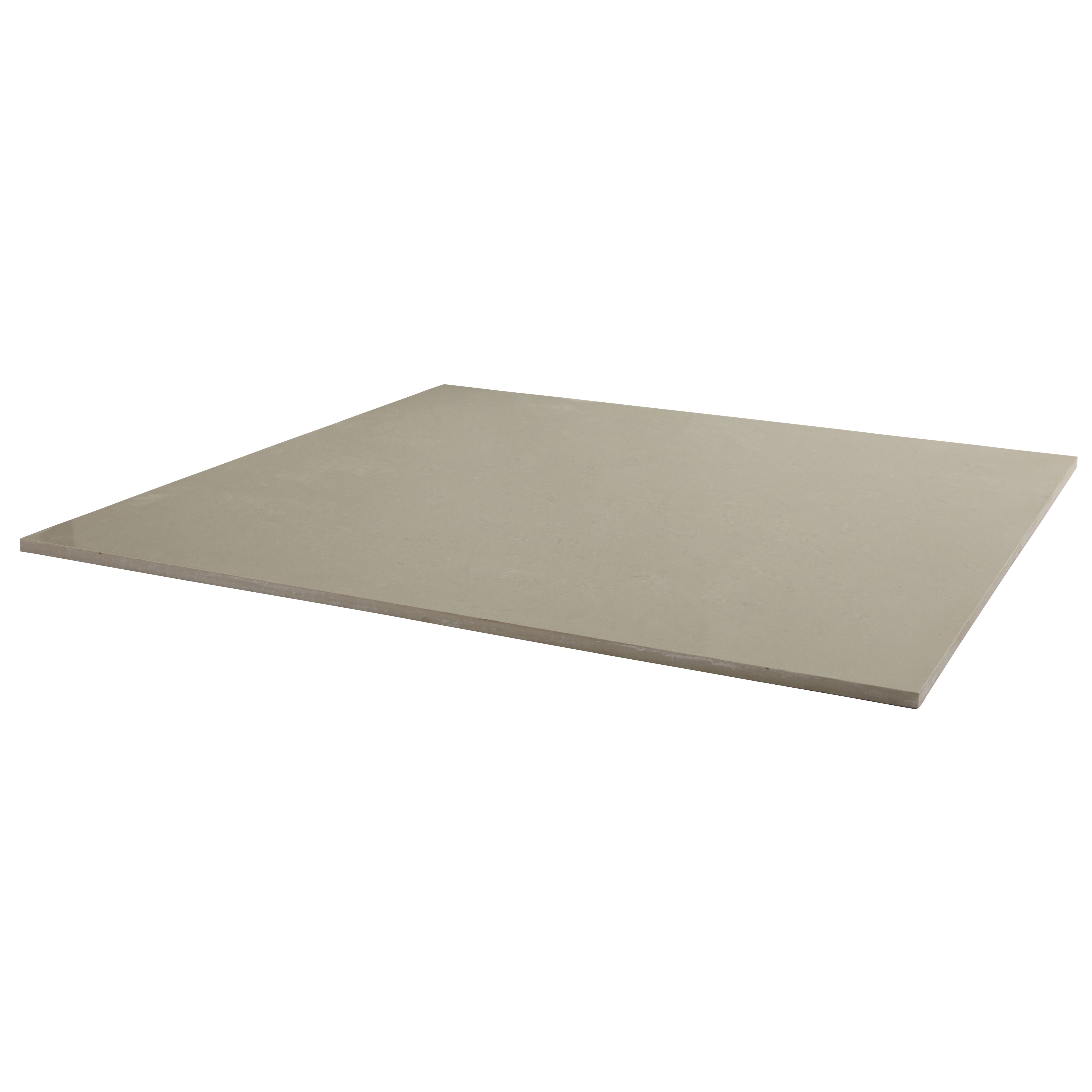 Colours Modenia Beige High gloss Stone effect Porcelain Indoor Wall & floor Tile