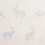 Colours Nell Nordic blue Rabbit Smooth Wallpaper