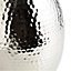 Colours Nickel effect Hammered Aluminium Bottle vase