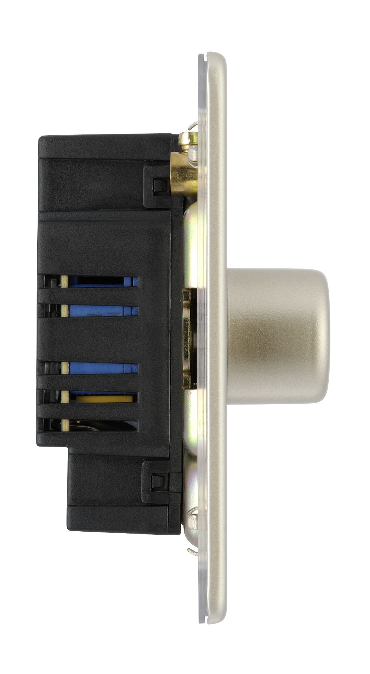 Colours Nickel Flat profile Triple 2 way Dimmer switch