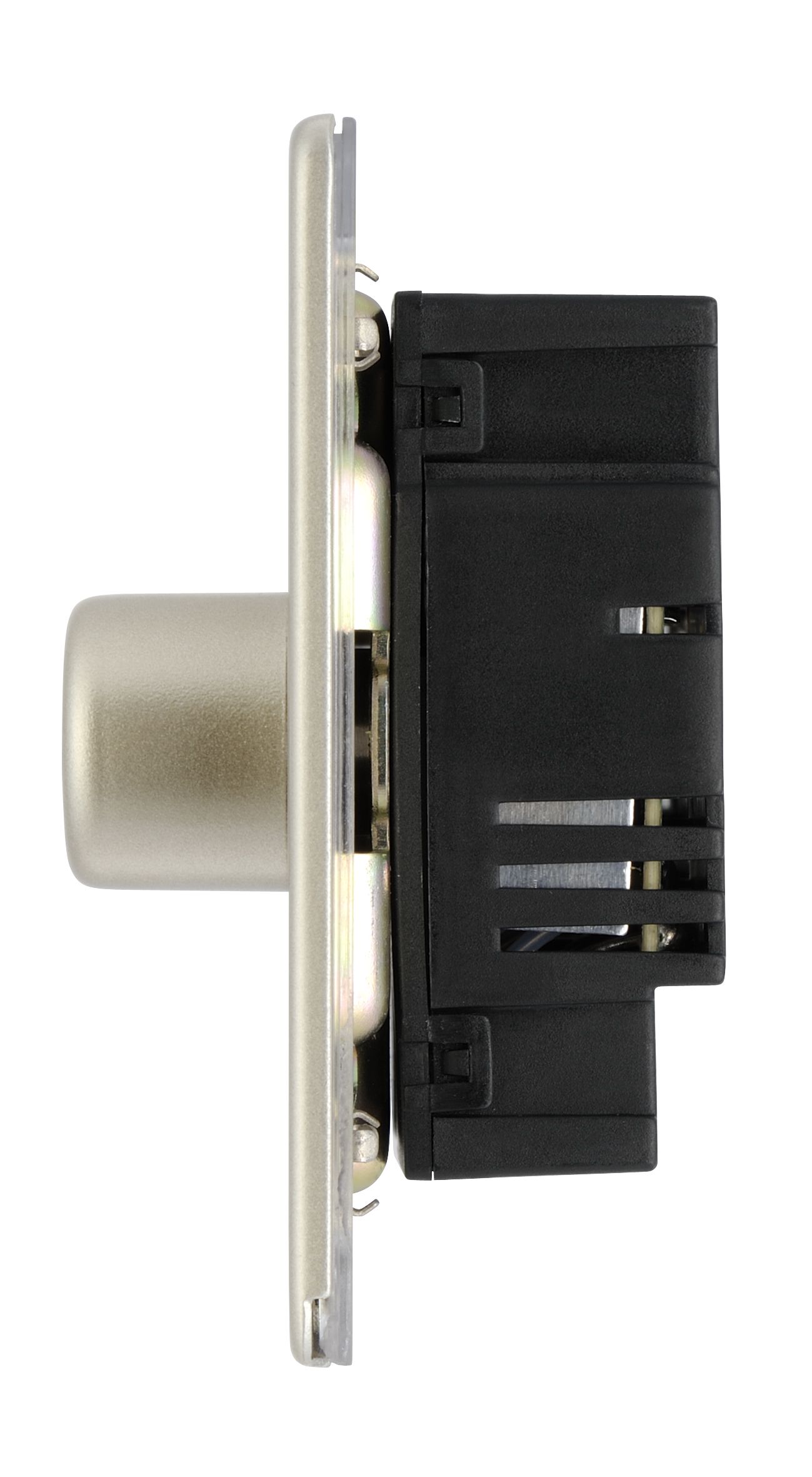 Colours Nickel Flat profile Triple 2 way Dimmer switch