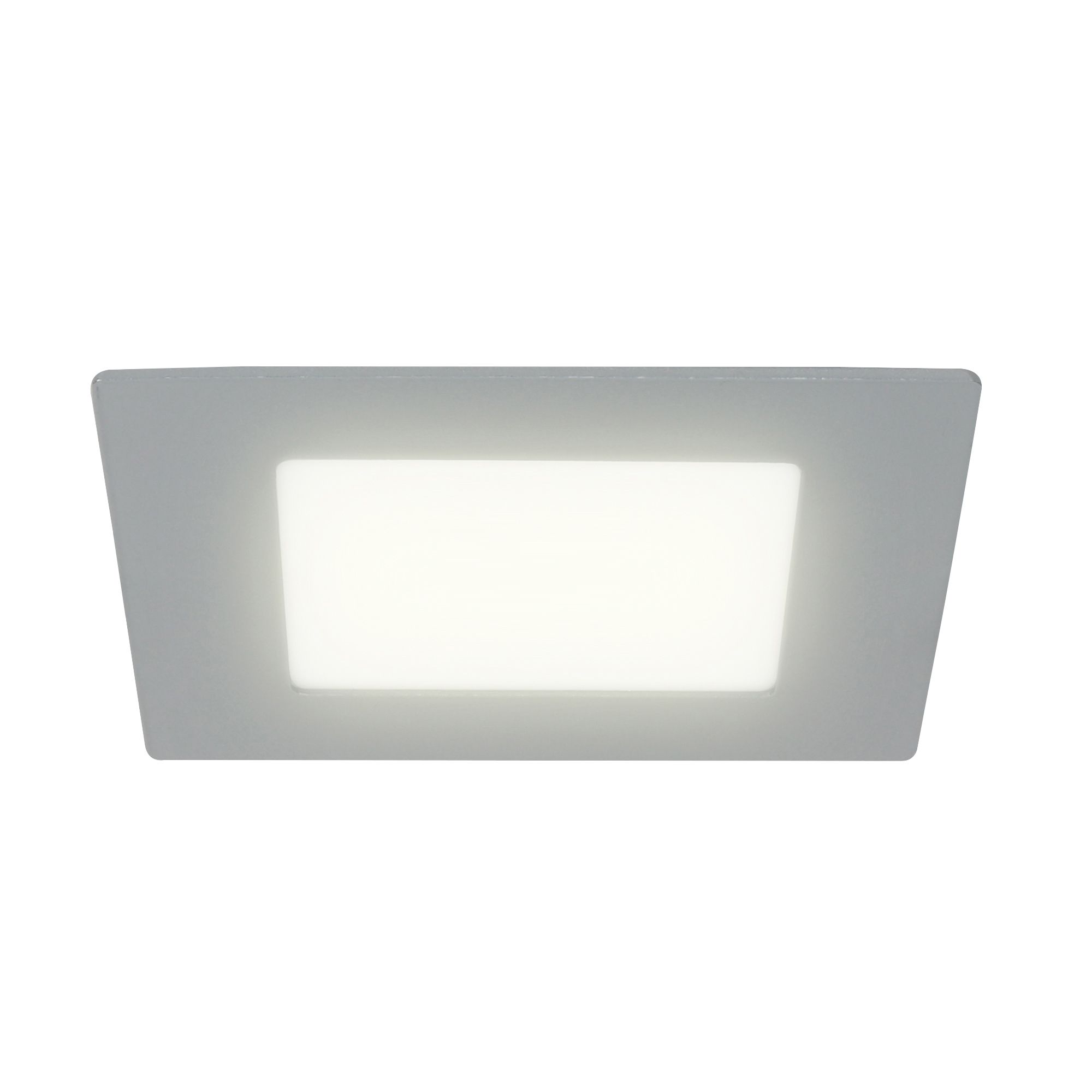 Colours Octave Silver Chrome effect Non-adjustable LED Neutral white Downlight 6.5W IP20