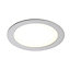 Colours Octave Silver effect Non-adjustable LED Neutral white Downlight 11.5W IP20