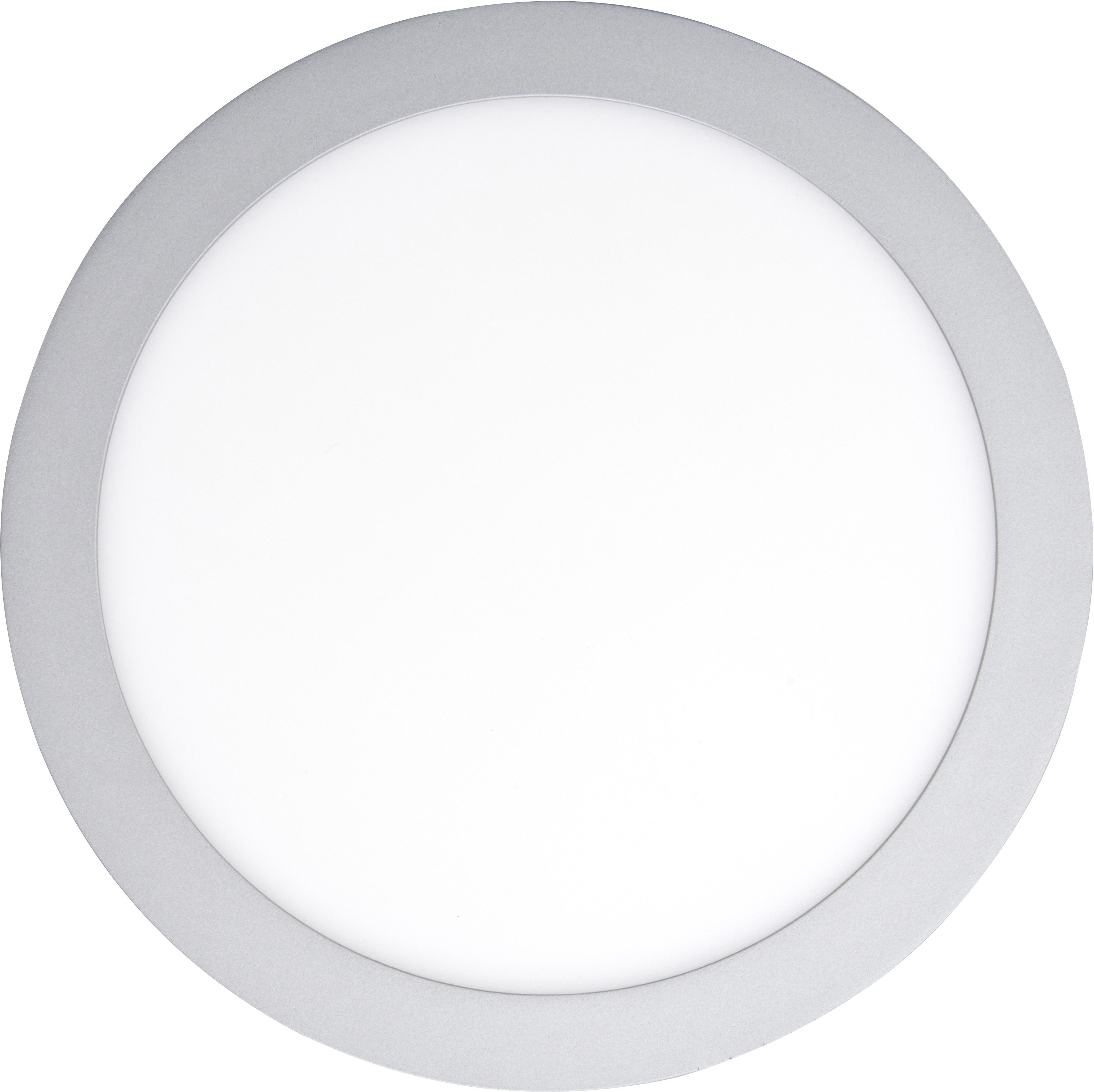 Colours Octave Silver effect Non-adjustable LED Neutral white Downlight 17.5W IP20