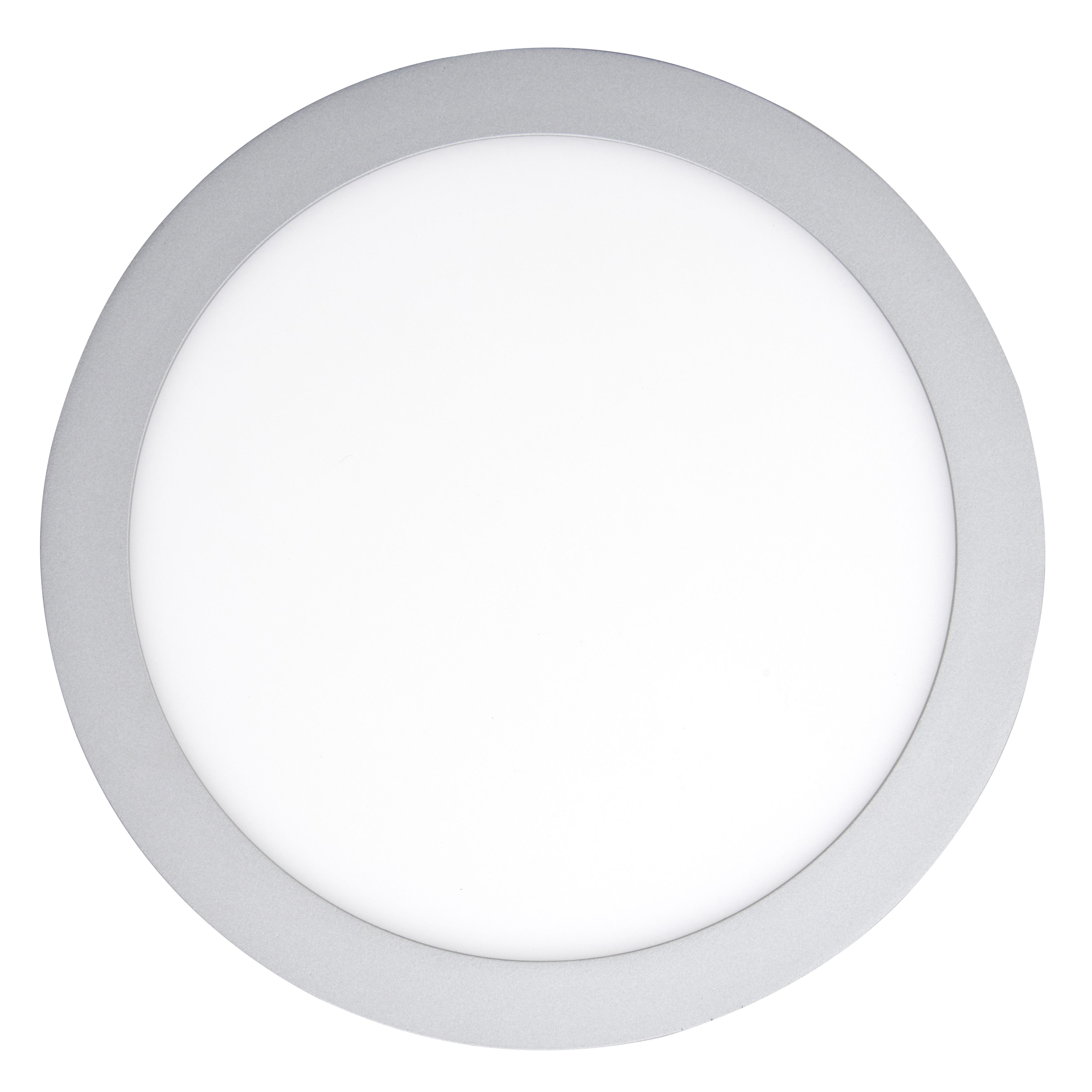 Colours Octave Silver effect Non-adjustable LED Neutral white Downlight 17.5W IP20