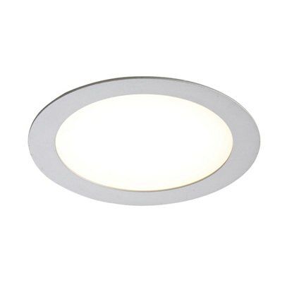 Colours Octave Silver effect Non-adjustable LED White Downlight 11.5W IP20