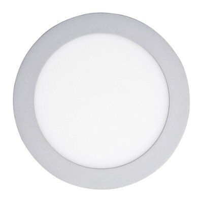 Colours Octave Silver effect Non-adjustable LED White Downlight 11.5W IP20