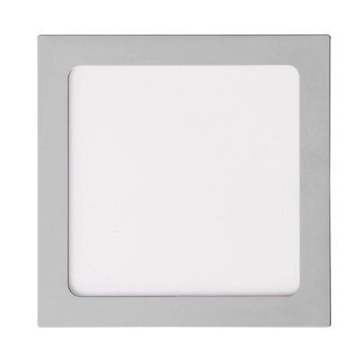 Colours Octave Silver effect Non-adjustable LED White Downlight 11.5W IP20