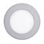 Colours Octave Silver effect Non-adjustable LED White Downlight 6W IP20
