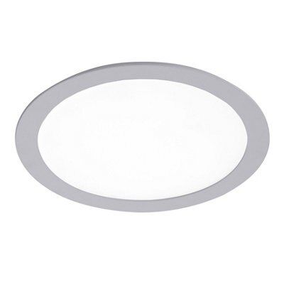 Colours Octave Silver Non-adjustable Neutral white Downlight 18.5W IP20