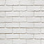 Colours Off white Brick effect Blown Wallpaper Sample