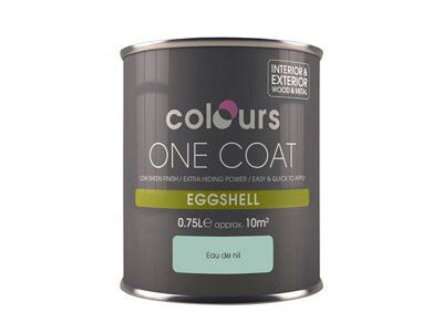 Colours One coat Eau de nil Eggshell Metal & wood paint, 750ml