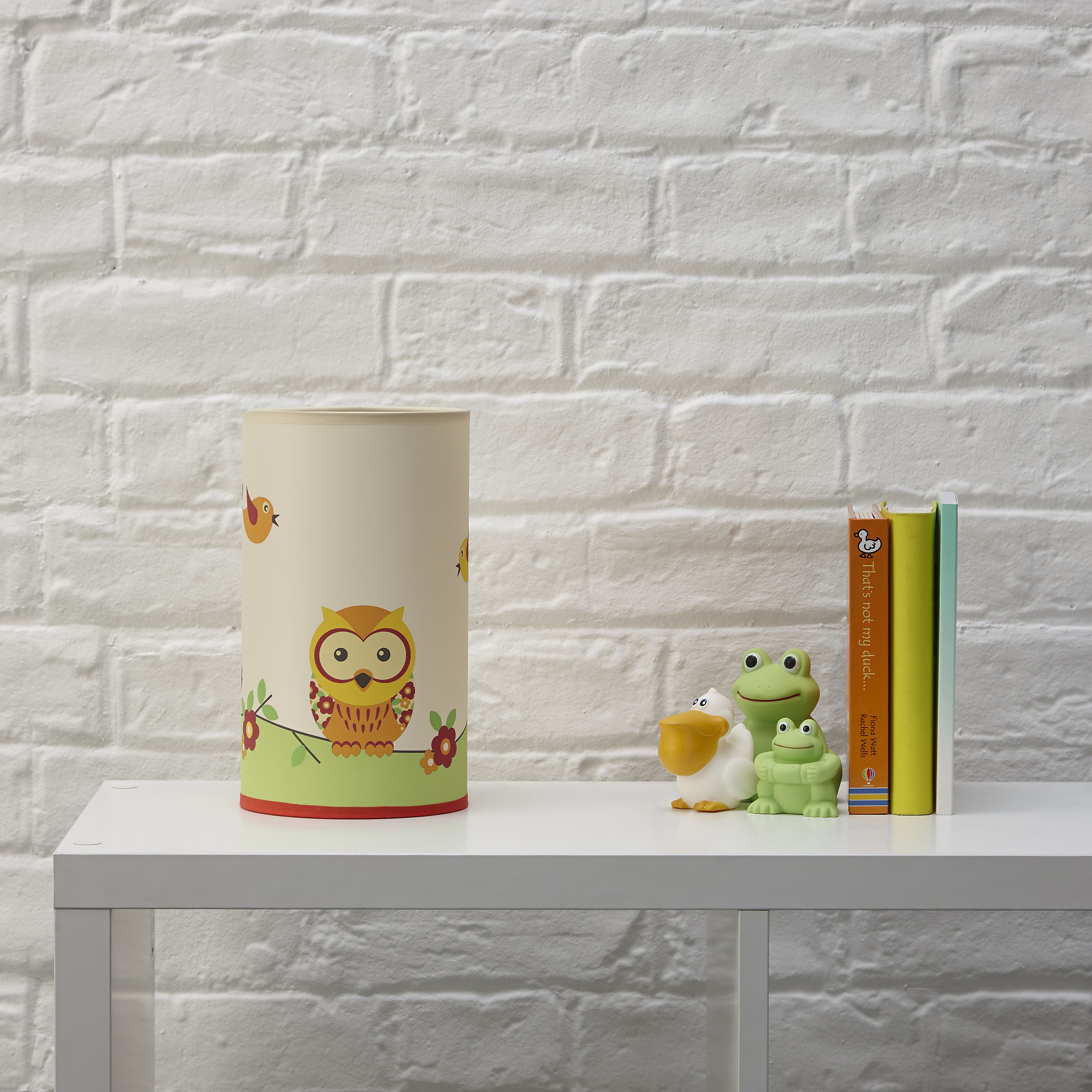 Colours Oratory Owl Matt Multicolour Table lamp