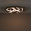 Colours Orcus Modern Brushed Metal & plastic Chrome effect 6 Lamp Ceiling light