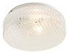 Colours Oreste Brushed Glass & metal White Ceiling light