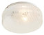 Colours Oreste Brushed Glass & metal White Ceiling light