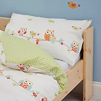 Colours Owls Owl Multicolour Junior Cot bed set