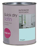Colours Oxygen Satin Metal & wood paint, 750ml