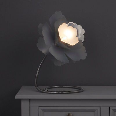 Colours Paloma Chrome effect Table lamp