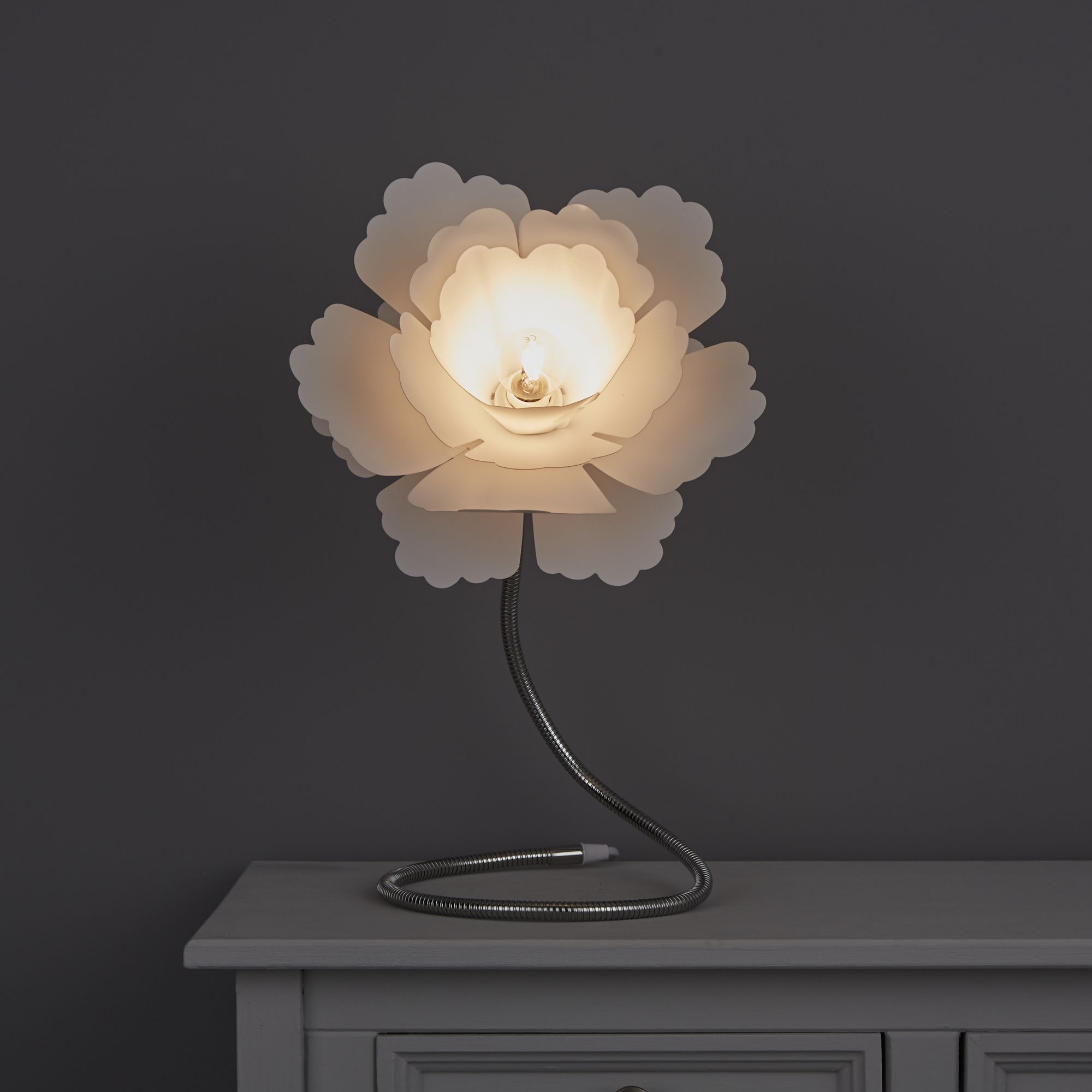 Flower desk hot sale lamp