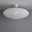 Colours Papyrus Brushed White Ceiling light