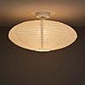 Colours Papyrus Brushed White Ceiling light