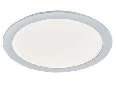 Colours Petros White Non-adjustable LED Cool white, warm white & white Downlight 19W IP44
