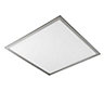 Colours Pictor White Silver effect Square Neutral white LED Light panel (L)600mm