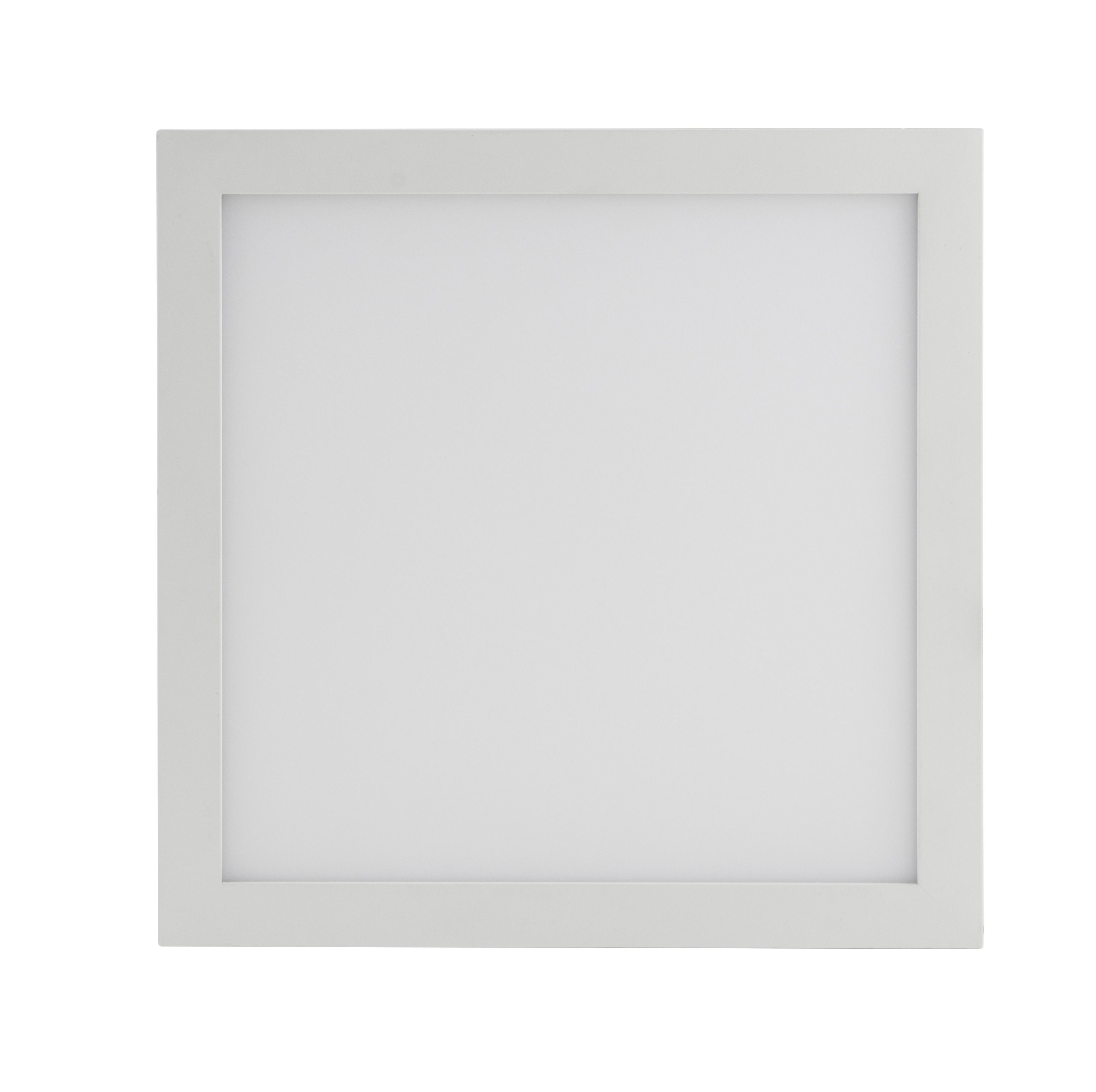 Colours Pictor White Square Neutral white LED Light panel (L)300mm ...