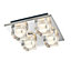 Colours Pietro Brushed Chrome effect 4 Lamp Ceiling light