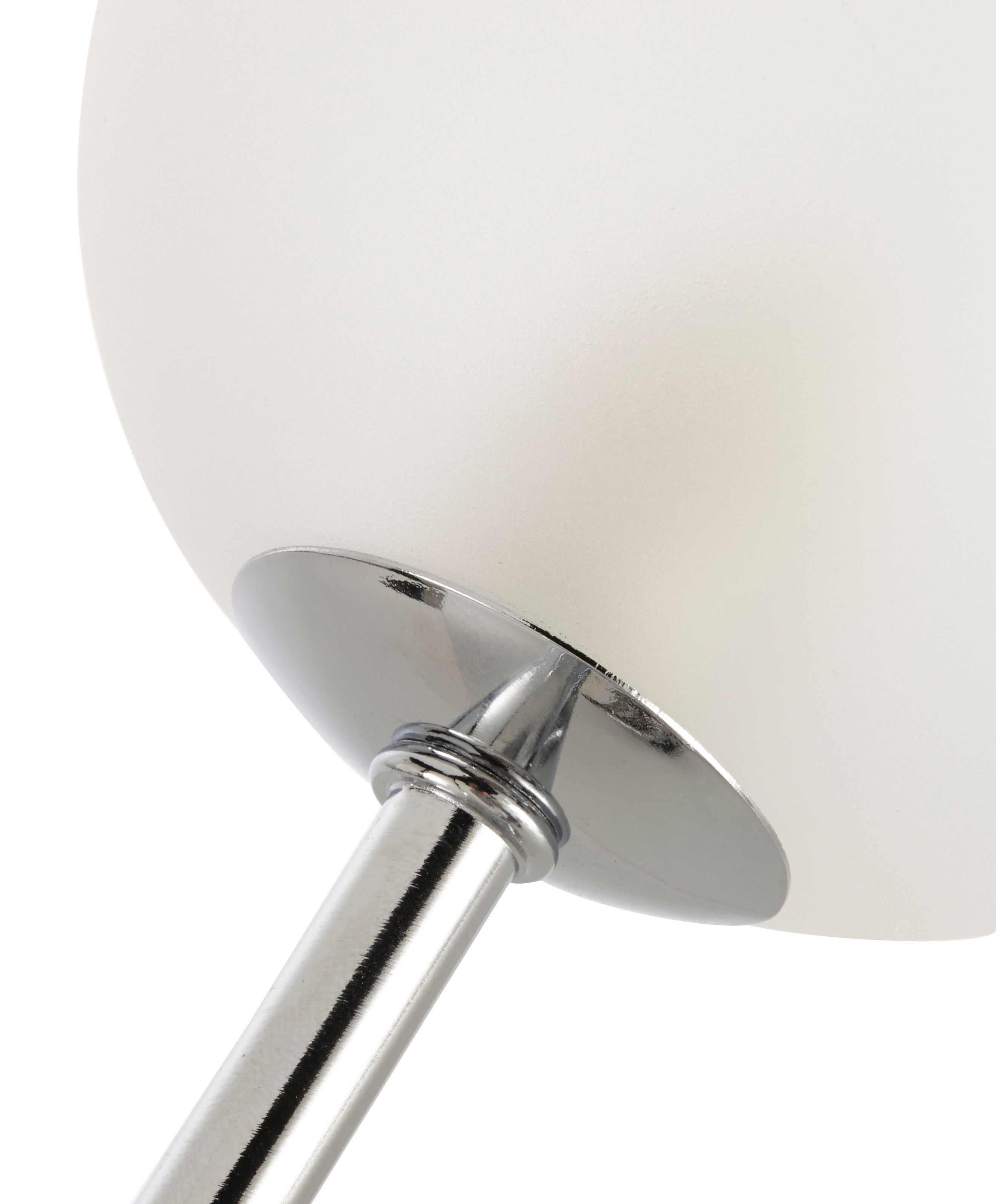 Colours Pila Brushed Glass & metal Chrome effect 5 Lamp Ceiling light